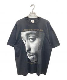 SHAKA WEAR（シャカウェア）の古着「2pac トゥーパック／ラップTシャツ」｜ブラック