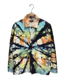 RIPNDIP（リップンディップ）の古着「柄ジャケット」｜オレンジ