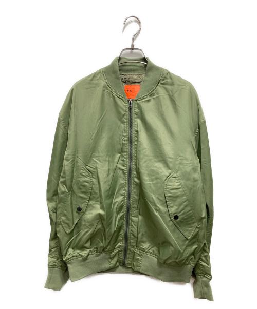 417 by EDIFICE（417 バイ エディフィス）417 by EDIFICE (417 バイ エディフィス) MA-1ジャケット オリーブ サイズ:Lの古着・服飾アイテム