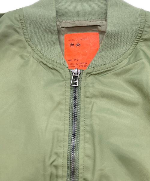 417 by EDIFICE（417 バイ エディフィス）417 by EDIFICE (417 バイ エディフィス) MA-1ジャケット オリーブ サイズ:Lの古着・服飾アイテム