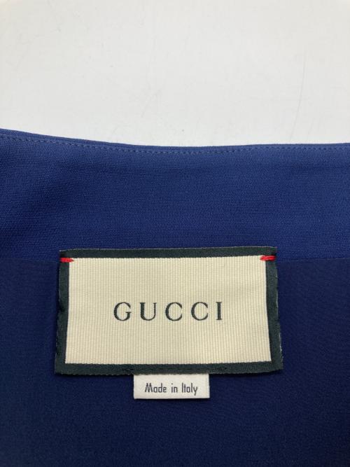 GUCCI（グッチ）GUCCI (グッチ) GGベルトタイトスカート ネイビー サイズ:42の古着・服飾アイテム