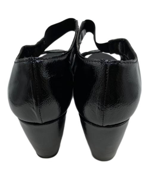 MARNI（マルニ）MARNI (マルニ) エナメルウェッジソールサンダル ブラック サイズ:37の古着・服飾アイテム