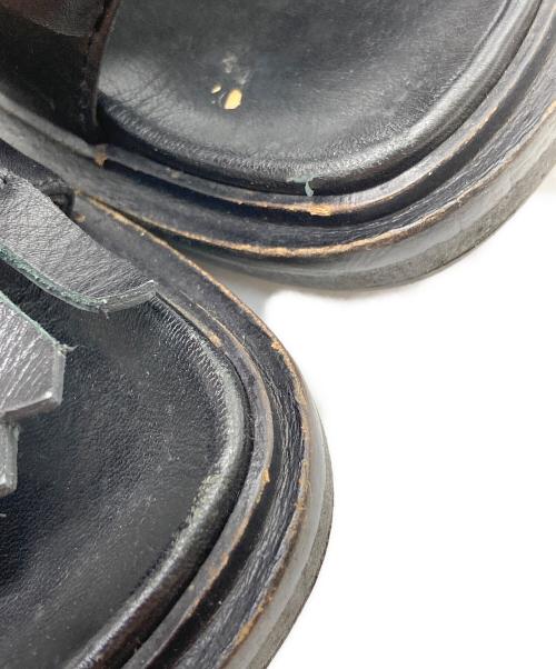 MARNI（マルニ）MARNI (マルニ) レザーキルトタッセルサンダル ブラック サイズ:-の古着・服飾アイテム