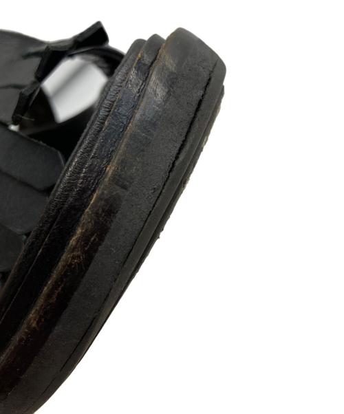 MARNI（マルニ）MARNI (マルニ) レザーキルトタッセルサンダル ブラック サイズ:-の古着・服飾アイテム