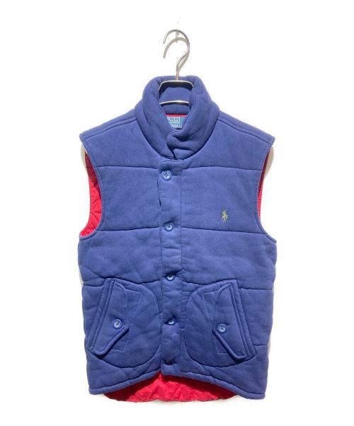 POLO RALPH LAUREN（ポロ・ラルフローレン）POLO RALPH LAUREN (ポロ・ラルフローレン) 中綿ベスト ブルー サイズ:ＸＳの古着・服飾アイテム