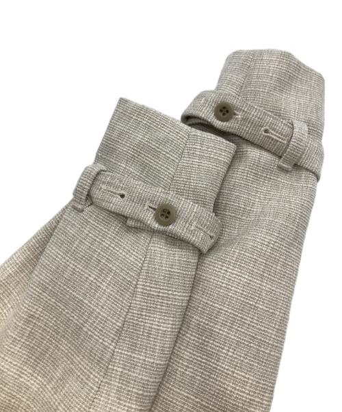 anuans（アニュアンス）anuans (アニュアンス) ツイードノーカラージャケット ベージュ サイズ:FREEの古着・服飾アイテム