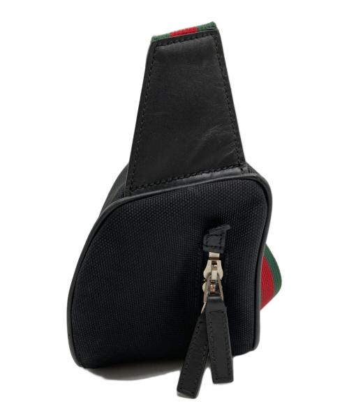 GUCCI（グッチ）GUCCI (グッチ) ウエストバッグ／ボディバッグ／シェリーライン ブラックの古着・服飾アイテム