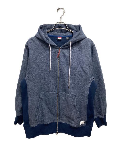 NANGA（ナンガ）NANGA (ナンガ) エコハイブリッドフルジップパーカー ブルー サイズ:Sの古着・服飾アイテム