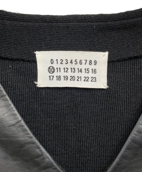 Maison Margiela（メゾンマルジェラ）Maison Margiela (メゾンマルジェラ) 00AWここのえタグレザードッキングニット ブラック サイズ:44の古着・服飾アイテム