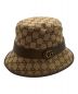 GUCCI (グッチ) GGキャンバス フェドラハット ベージュ サイズ:58ｃｍ：20000円