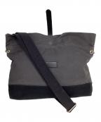 HERITAGE LEATHER CO.ヘリテージレザー）の古着「キャンバスショルダーバッグ」｜グレー