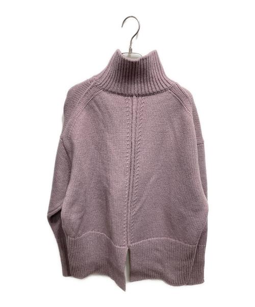 Adam et Rope（アダム エ ロペ）Adam et Rope (アダム エ ロペ) タートルバックスリットニットプルオーバー ピンク サイズ:Freeの古着・服飾アイテム