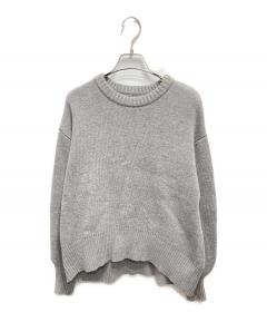 中古・古着通販】DRAWER (ドゥロワー) 5Gウールカシミヤ畔編みクルー