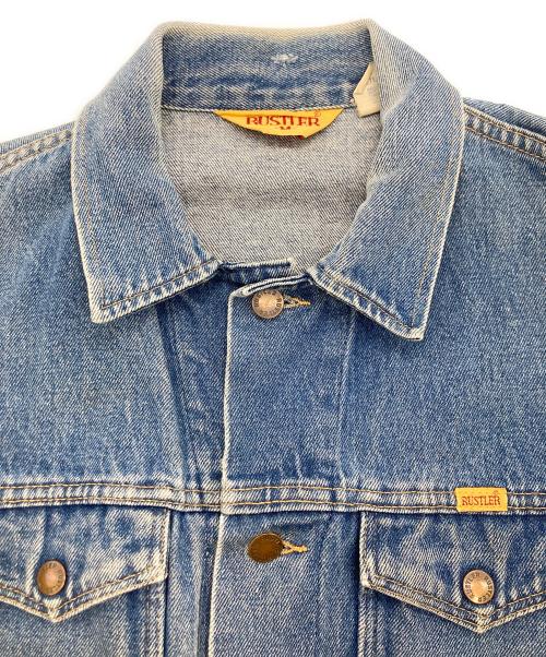 RUSTLER（ラスラー）RUSTLER (ラスラー) 80sヴィンテージデニムジャケット インディゴ サイズ:Ｍの古着・服飾アイテム