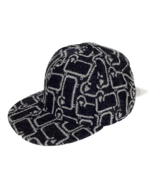 New Era（ニューエラ）New Era (ニューエラ) WOOLRICH (ウールリッチ) 9FORTY WOOL RICH ウールリッチ ブラ グレー サイズ:7　7/8の古着・服飾アイテム