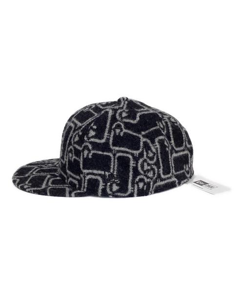New Era（ニューエラ）New Era (ニューエラ) WOOLRICH (ウールリッチ) 9FORTY WOOL RICH ウールリッチ ブラ グレー サイズ:7　7/8の古着・服飾アイテム