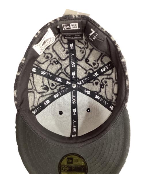 New Era（ニューエラ）New Era (ニューエラ) WOOLRICH (ウールリッチ) 9FORTY WOOL RICH ウールリッチ ブラ グレー サイズ:7　7/8の古着・服飾アイテム