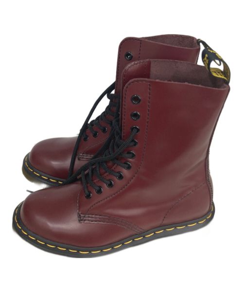 Dr.Martens（ドクターマーチン）Dr.Martens (ドクターマーチン) 10ホールブーツ レッド サイズ:3の古着・服飾アイテム