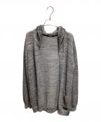 BLACK LABEL CRESTBRIDGEブラックレーベル クレストブリッジ）の古着「フード付きカーディガン」｜グレー