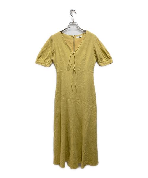 CLANE（クラネ）CLANE (クラネ) LADY SHAPE LINE ONE PIECE イエロー サイズ:1の古着・服飾アイテム