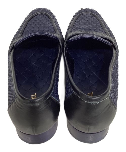 CHANEL（シャネル）CHANEL (シャネル) メッシュココマークローファー ネイビー サイズ:40の古着・服飾アイテム