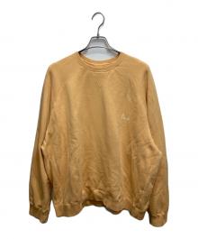 PAPAS（パパス）の古着「ロゴラグランスリーブスウェット」｜イエロー