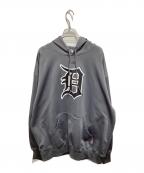Majesticマジェスティック）の古着「タイガースプルオーバーパーカー」｜グレー
