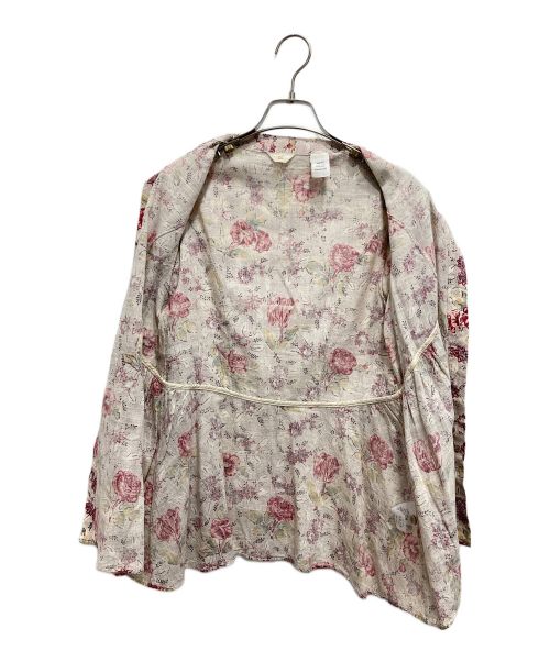 45R（フォーティファイブ・アール）45R (フォーティーファイブアール) 花柄シャツ ベージュ サイズ:1の古着・服飾アイテム