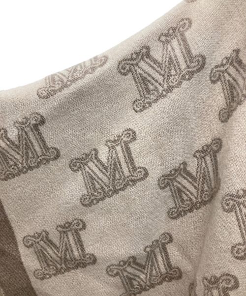 MaxMara（マックスマーラ）MaxMara (マックスマーラ) モノグラムラムウールポンチョ ベージュ サイズ:125cmの古着・服飾アイテム