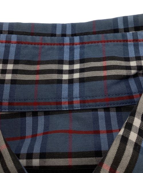 BURBERRY BLACK LABEL（バーバリーブラックレーベル）BURBERRY BLACK LABEL (バーバリーブラックレーベル) ノヴァチェックシャツ ブルー サイズ:1の古着・服飾アイテム