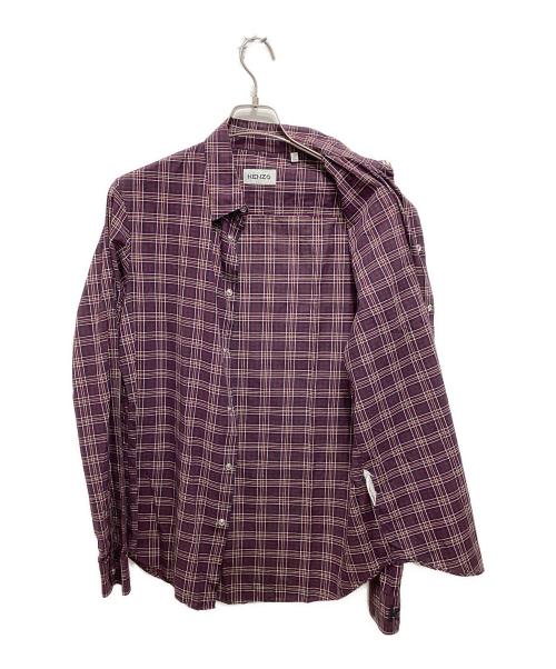 KENZO（ケンゾー）KENZO (ケンゾー) チェックシャツ ブラウン サイズ:39の古着・服飾アイテム