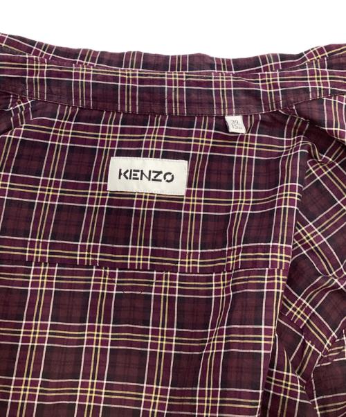 KENZO（ケンゾー）KENZO (ケンゾー) チェックシャツ ブラウン サイズ:39の古着・服飾アイテム