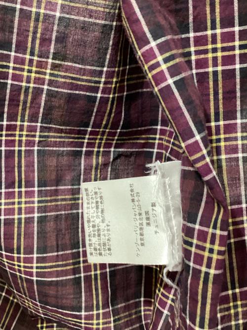 KENZO（ケンゾー）KENZO (ケンゾー) チェックシャツ ブラウン サイズ:39の古着・服飾アイテム