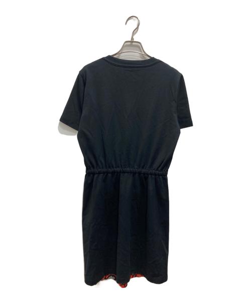 LOUIS VUITTON（ルイ ヴィトン）LOUIS VUITTON (ルイ ヴィトン) 切替半袖ワンピース レッド サイズ:Sの古着・服飾アイテム