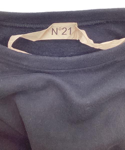 N°21 numero ventuno（ヌメロヴェントゥーノ）N°21 NUMERO VENTUNO (ヌメロヴェントゥーノ) 切り替えスウェット ブラック サイズ:Mの古着・服飾アイテム