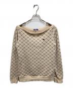 BURBERRY BLUE LABELバーバリーロンドンブルーレーベル）の古着「ワンポイントスウェット」｜ブラウン