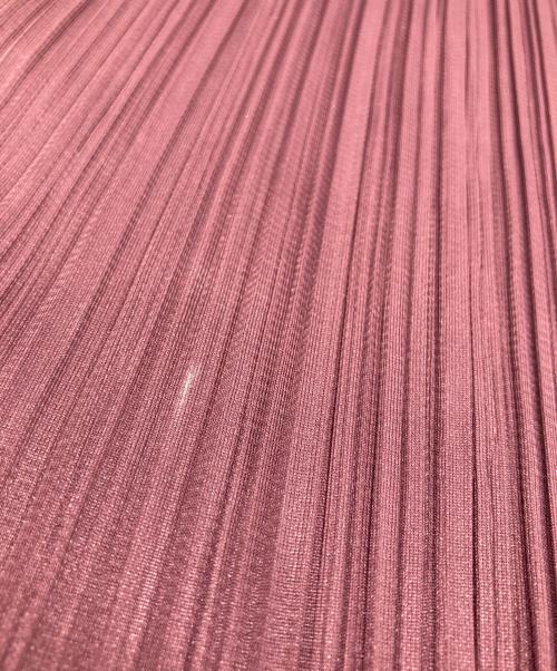 PLEATS PLEASE（プリーツプリーズ）PLEATS PLEASE (プリーツプリーズ) サイドスリットノースリーブプリーツワンピース ワインレッド サイズ:Ｌの古着・服飾アイテム