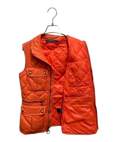 RALPH LAUREN（ラルフローレン）RALPH LAUREN (ラルフローレン) ダウンベスト オレンジ サイズ:Sの古着・服飾アイテム