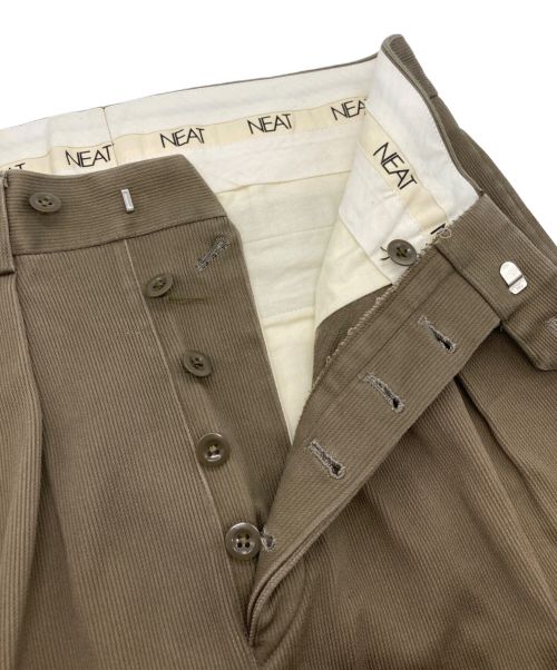 NEAT（ニート）NEAT (ニート) ガーメントトラウザーパンツ ブラウン サイズ:44の古着・服飾アイテム