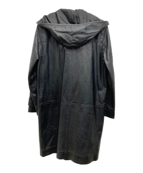 otto collection（オットーコレクション）otto collection (オットーコレクション) ダッフルレザーコート ブラック サイズ:Mの古着・服飾アイテム