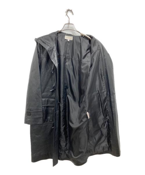 otto collection（オットーコレクション）otto collection (オットーコレクション) ダッフルレザーコート ブラック サイズ:Mの古着・服飾アイテム