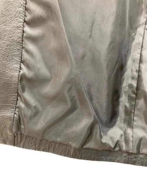 otto collection（オットーコレクション）otto collection (オットーコレクション) ダッフルレザーコート ブラック サイズ:Mの古着・服飾アイテム