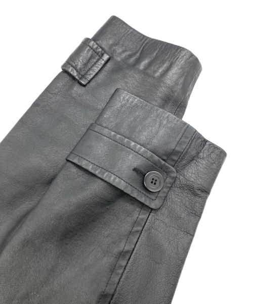 otto collection（オットーコレクション）otto collection (オットーコレクション) ダッフルレザーコート ブラック サイズ:Mの古着・服飾アイテム