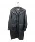 otto collection（オットーコレクション）の古着「ダッフルレザーコート」｜ブラック