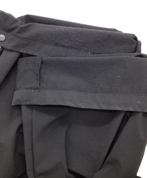 masonprince（メゾンプリンス）masonprince (メゾンプリンス) ワイドナイロンパンツ ブラック サイズ:Sの古着・服飾アイテム