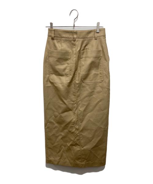 Noble（ノーブル）Noble (ノーブル) コンパクトツイルロングタイトスカート ベージュ サイズ:38の古着・服飾アイテム