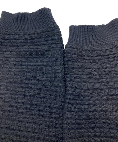 MAISON SPECIAL（メゾンスペシャル）MAISON SPECIAL (メゾンスペシャル) エアリーメッシュニットポロシャツ ブラック サイズ:1の古着・服飾アイテム