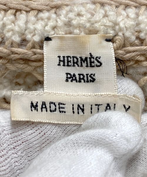 HERMES（エルメス）HERMES (エルメス) カシミアブレンドダブルジップパーカー ベージュ サイズ:38の古着・服飾アイテム
