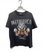 AAAトリプルエー）の古着「METALLICA バンドTシャツ PUSHEAD Eyeballs Skull」｜ブラック