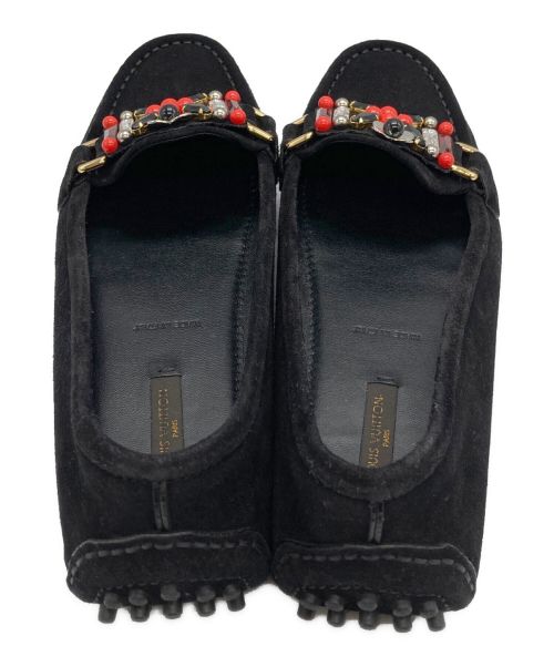 LOUIS VUITTON（ルイ ヴィトン）LOUIS VUITTON (ルイ ヴィトン) ビジュードライビングシューズ ブラック サイズ:37の古着・服飾アイテム